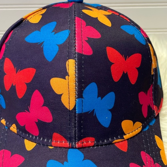 Butterfly 🦋 Purple with Multicolored Butterflies Baseball Cap - Picture 8 of 12